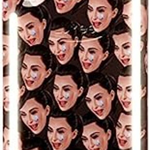 LuMee Duo Phone Case, Kimoji Cry Face, Black | Front & Back LED Lighting IphoneX - Picture 3 of 7